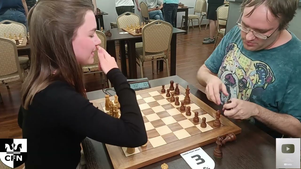 WFM Fatality (2030) vs FM I. Babikov (2005). Chess Fight Night. CFN. Blitz