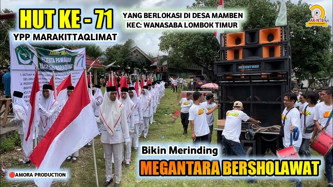 MEGANTARA BERSHOLAWAT DI HUT YPP MARAKITTA'LIMAT KE 71 DI MAMBEN LOMBOK TIMUR