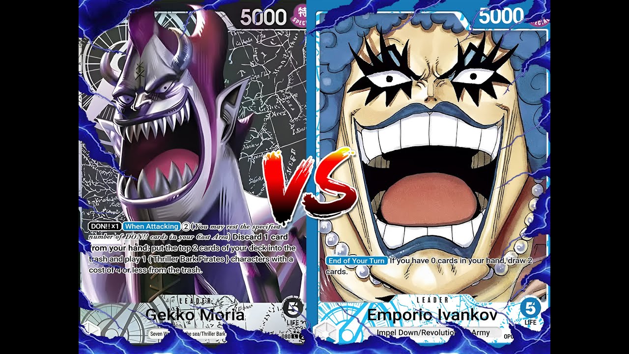 One Piece Card Game Locals  Finals OP06 EB01 Gecko Moria vs Emporio Ivankov