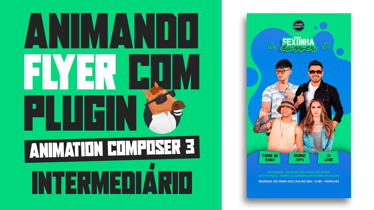 Animando flyer com Animation Composer 3