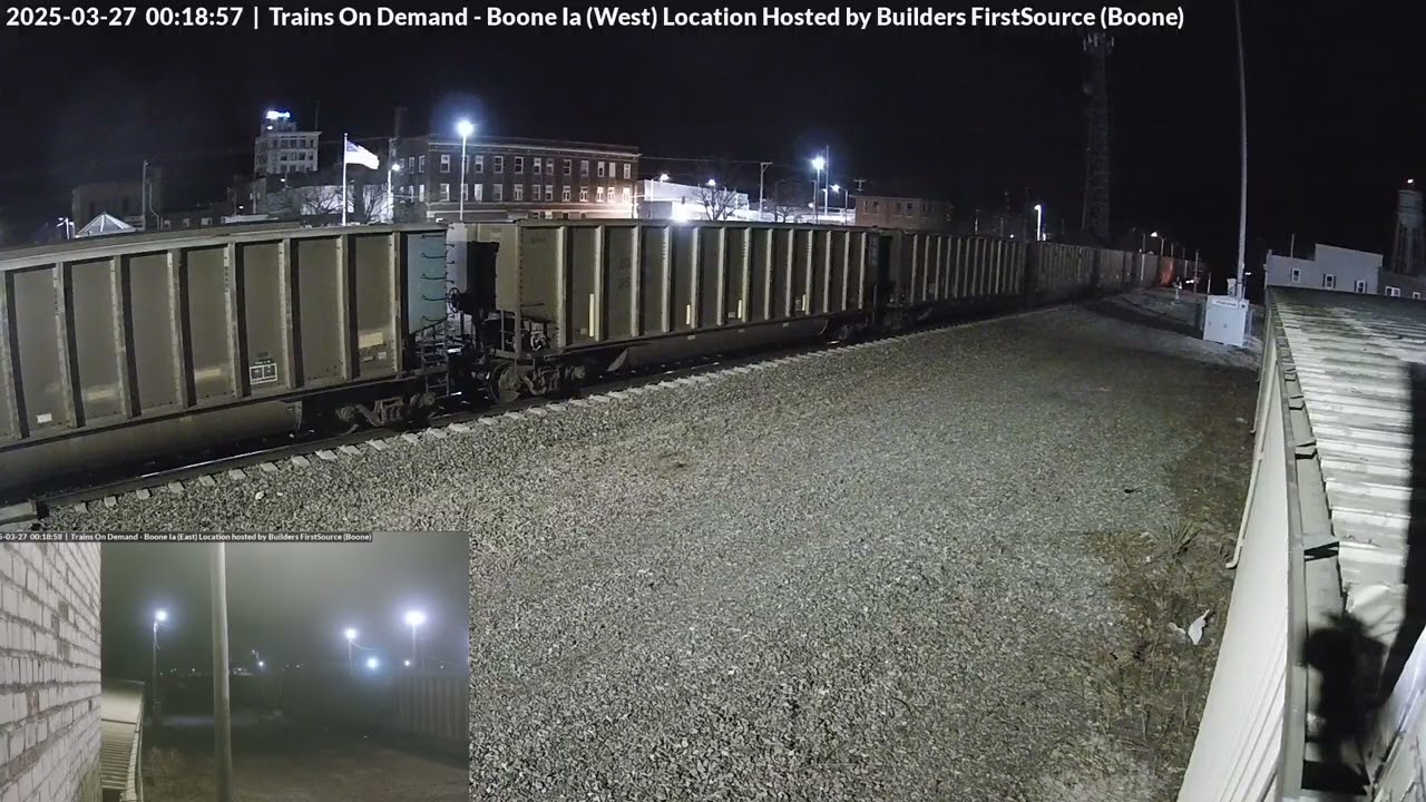 50mph coal train goes into emergency at Boone. With radio transmissions.