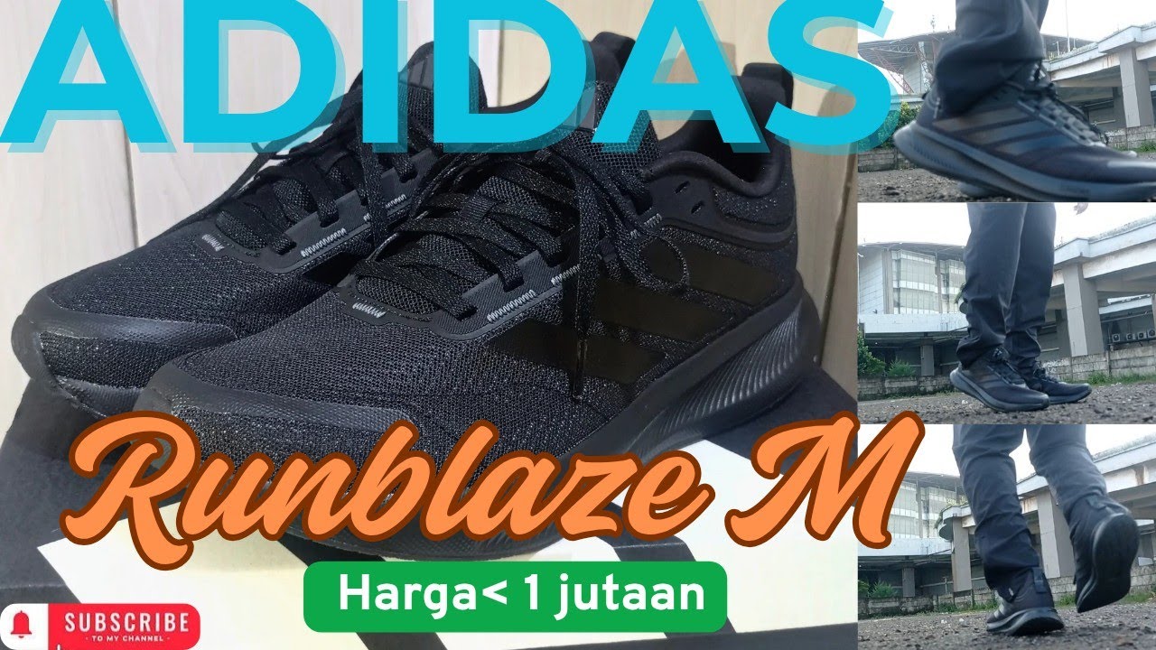 ADIDAS RUNBLAZE M Review!! Sepatu Adidas murah, cocok buat Beginner Runners!!