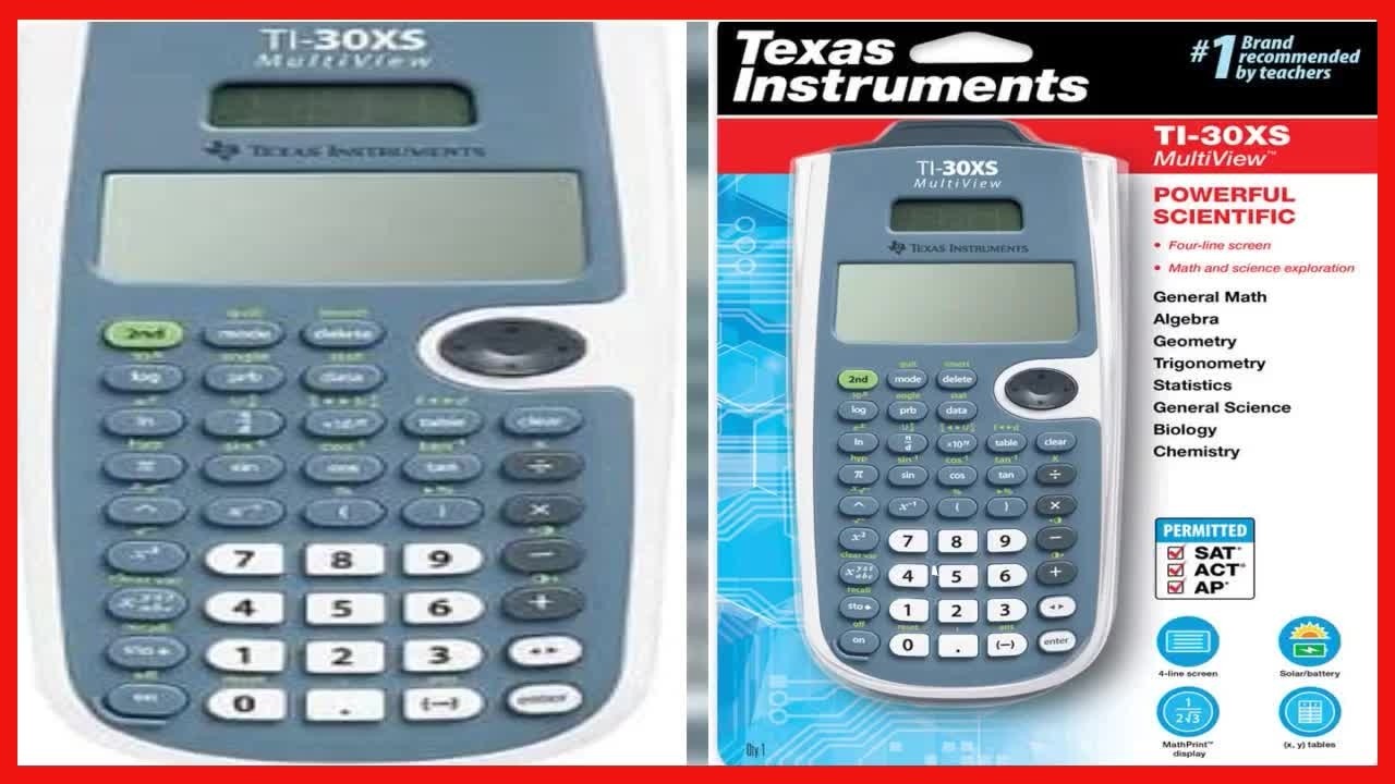 TI-30XS MultiView Scientific Calculator: Your Reliable Partner for Exams and Beyond