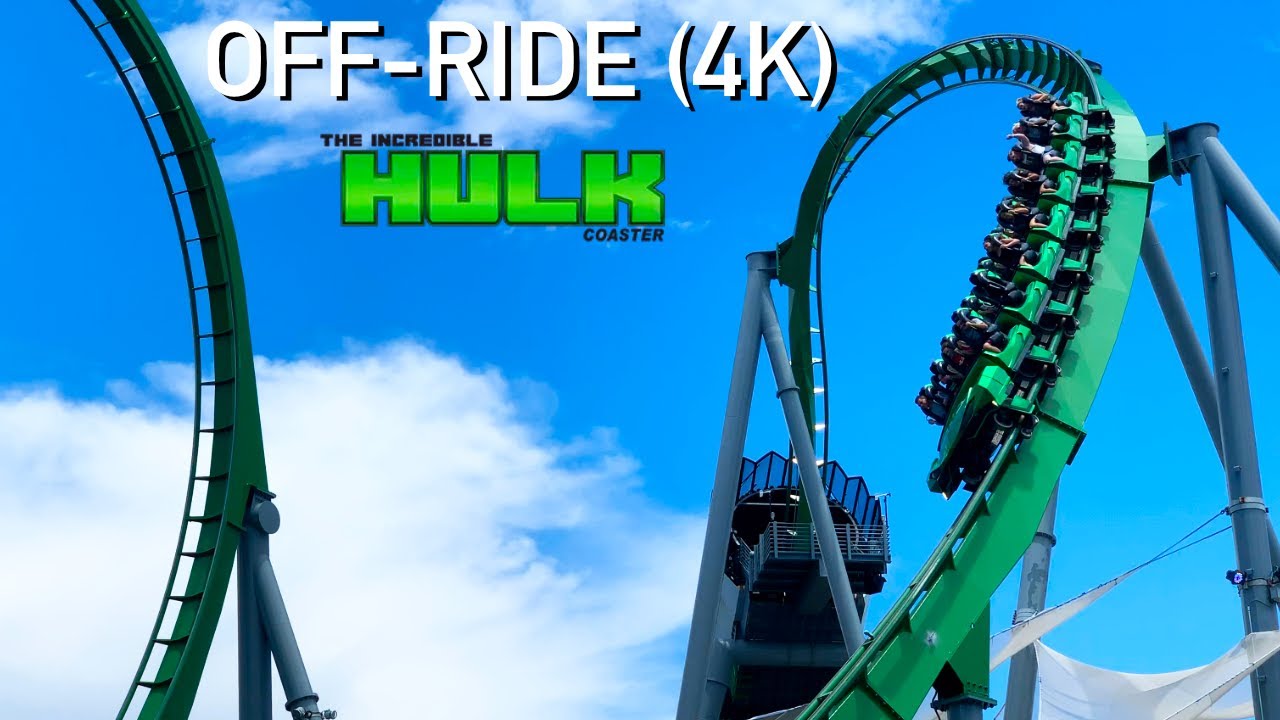 The Incredible Hulk Coaster Off-Ride Video (4K) - Islands of Adventure
