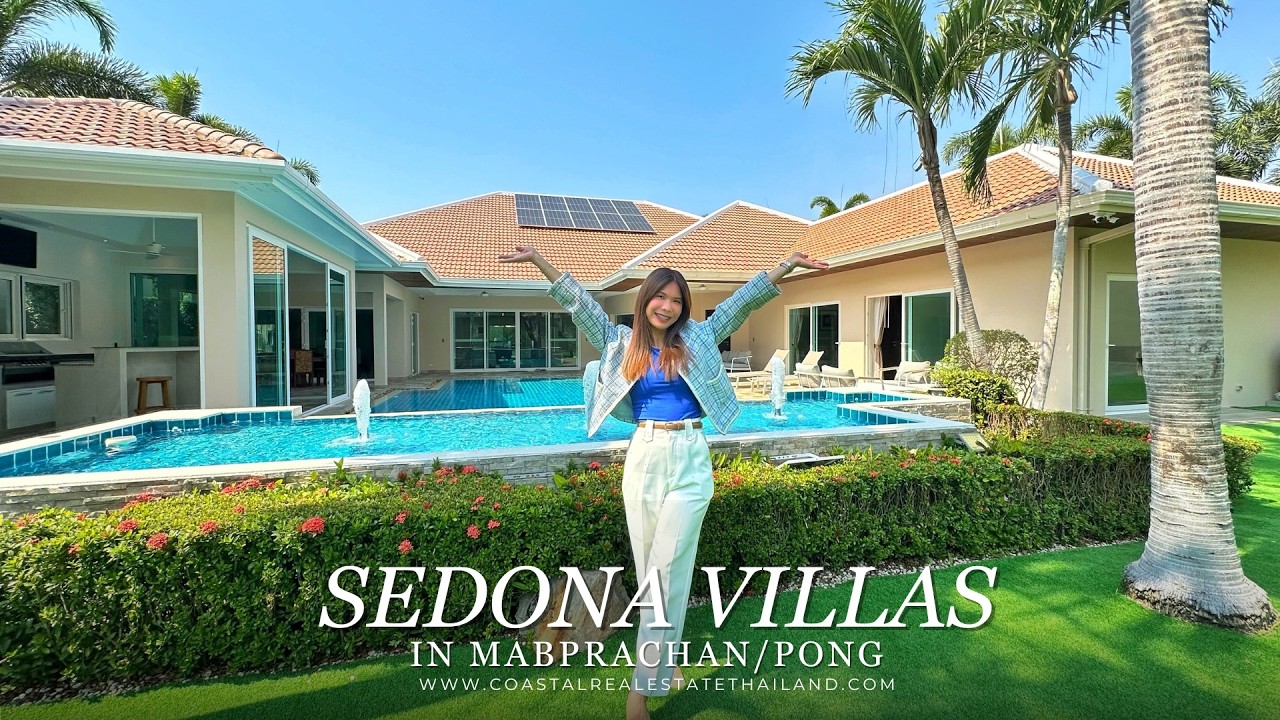 Sedona Villas: Stunning 4-Bedroom Luxury Villa with Pool Near Lake Mabprachan (Price in description)