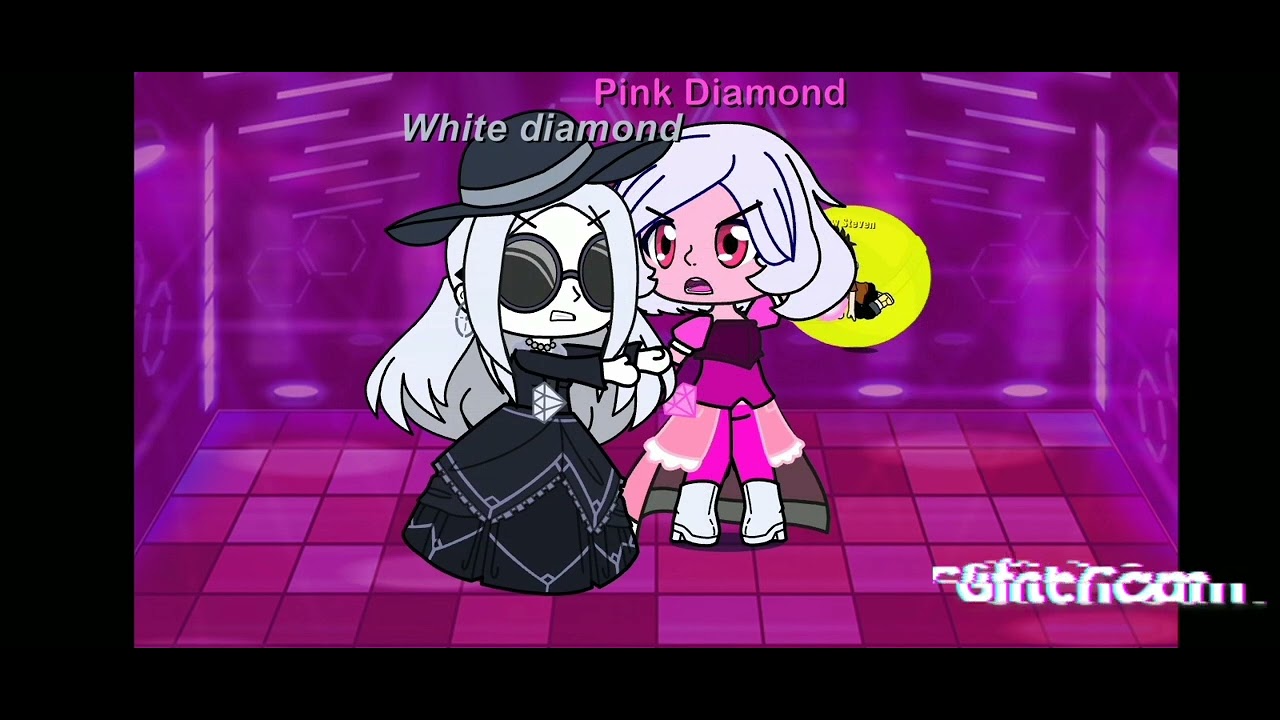 Steven Universe : White and Pink diamond fighting ( yellow diamond Au)