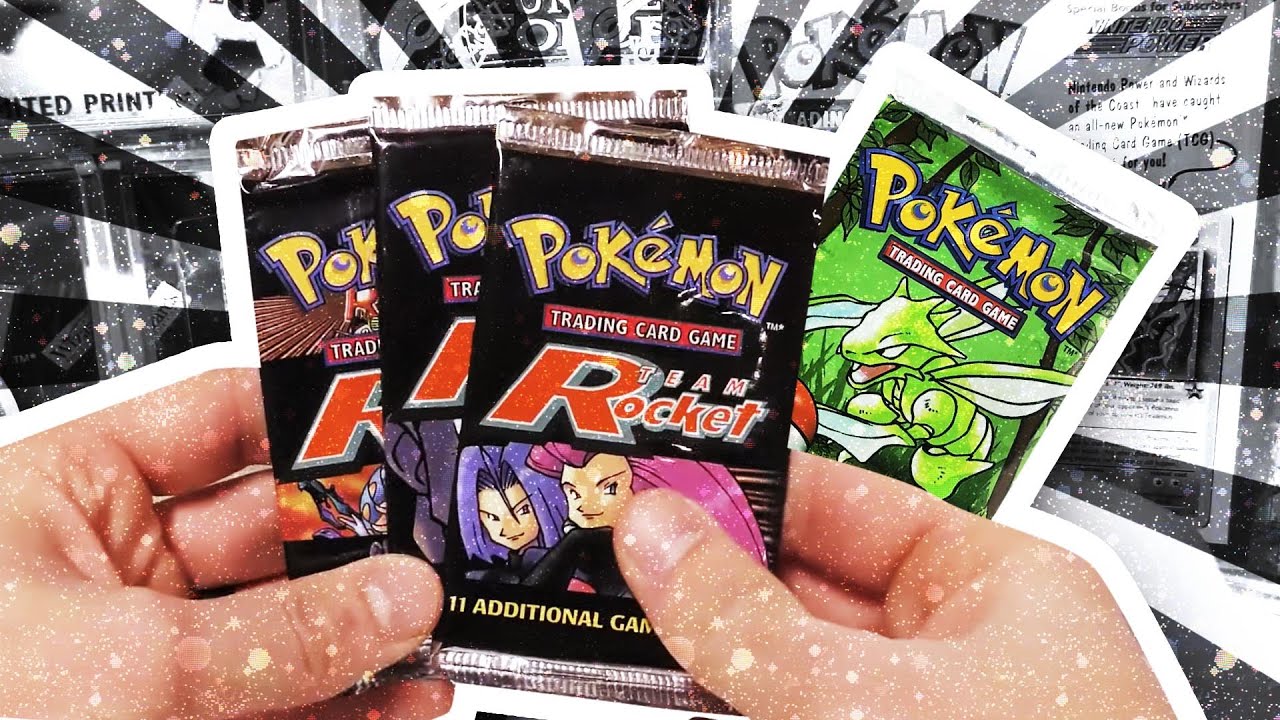 Opening 1x HEAVY Jungle + 3x UNWEIGHED Team Rocket Pokemon Packs - GREAT Pulls !!!