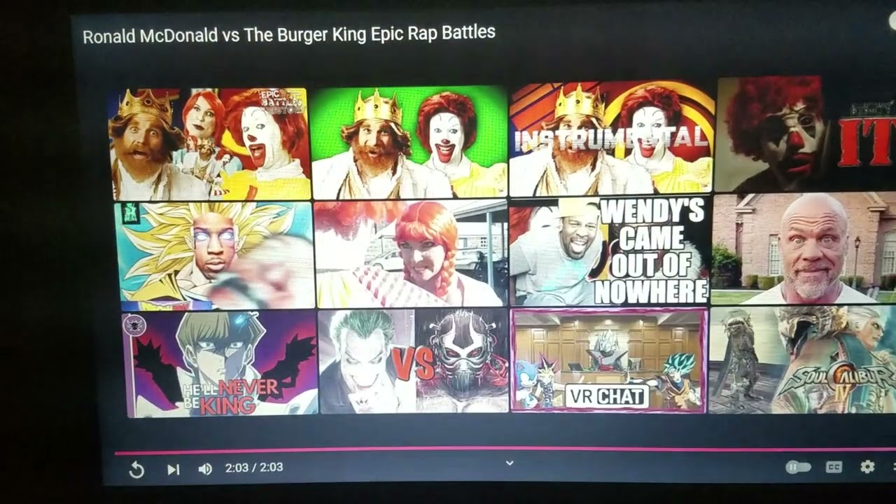 🎤Ronald McDonald Vs The Burger King Epic Rap Battles 🎤