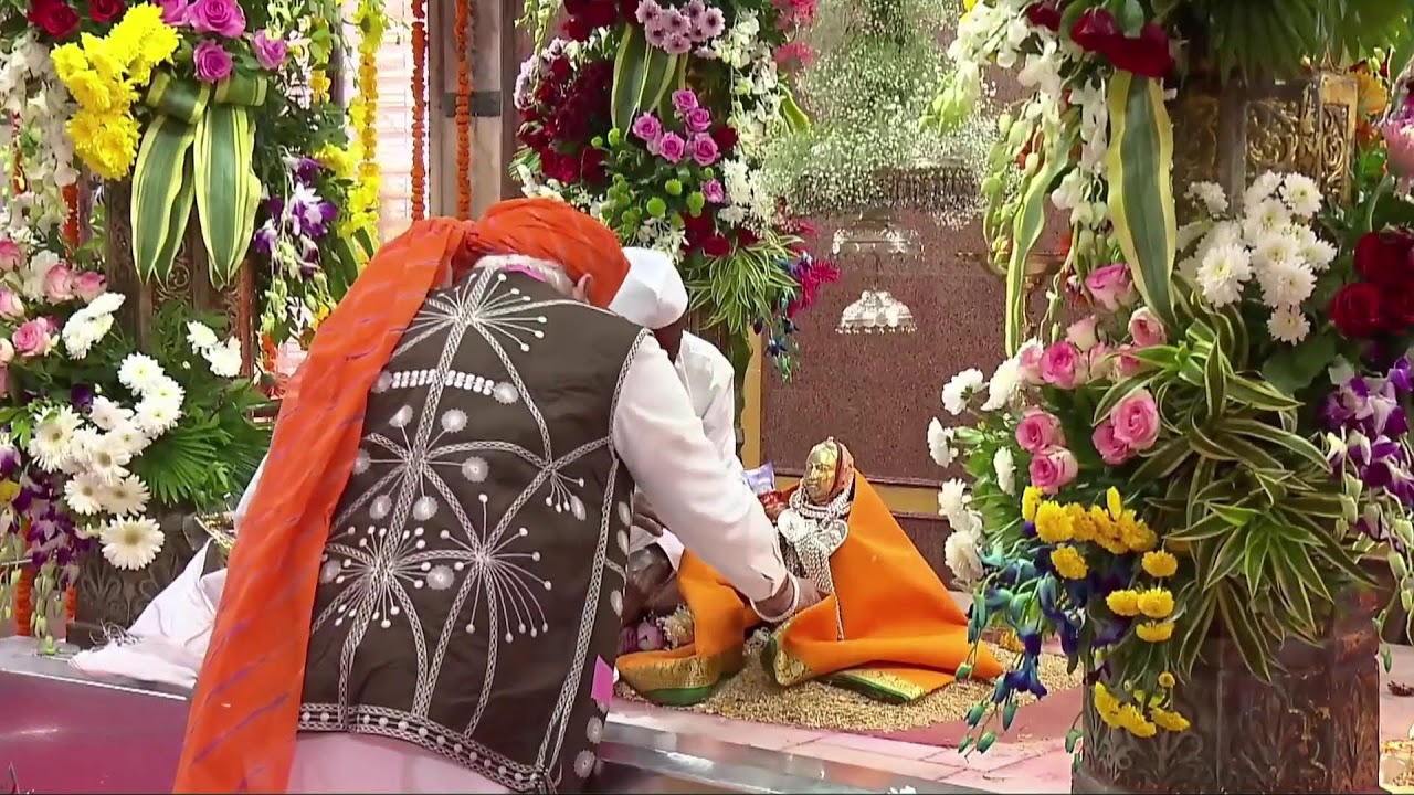 LIVE: PM Modi performs Pooja and Darshan at Devmogra Temple in Narmada district, Gujarat