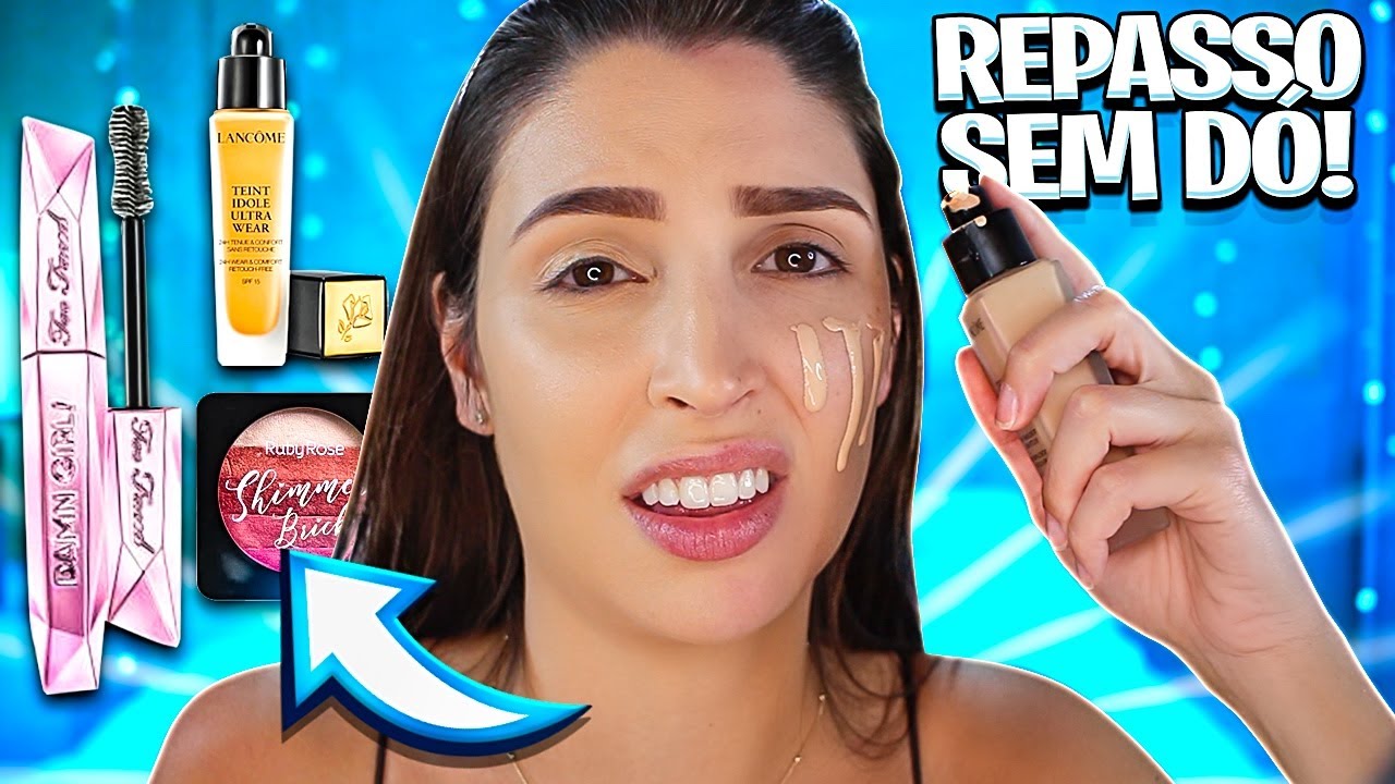 MAQUIAGEM com PRODUTOS QUE NÃO PEGUEI AMOR: passaria pra frente sem pensar 2x | Julia Tedesco