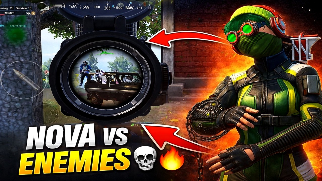 NOVA vs Squad 😈 1v4 Clutch Gone Crazy! | BGMI
