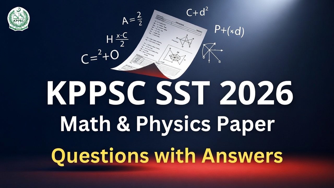 KPPSC SST Math & Physics Today Paper 2026 |  Questions with Answers