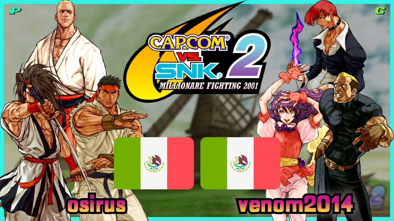 Capcom Vs. SNK 2 || osirus 🇲🇽 VS 🇲🇽 venom2014 || FLYCAST FIGHTCADE 2