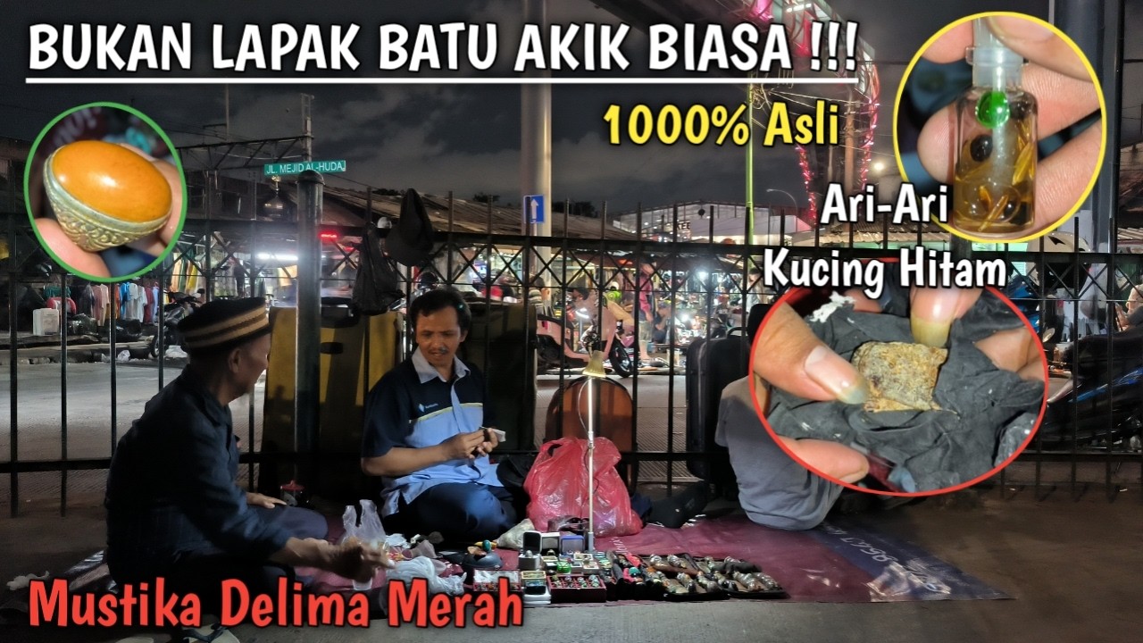 MESKIPUN GELAP INI BUKAN LAPAK BATU AKIK BIASA, ADA MUSTIKA SIMPANANNYA