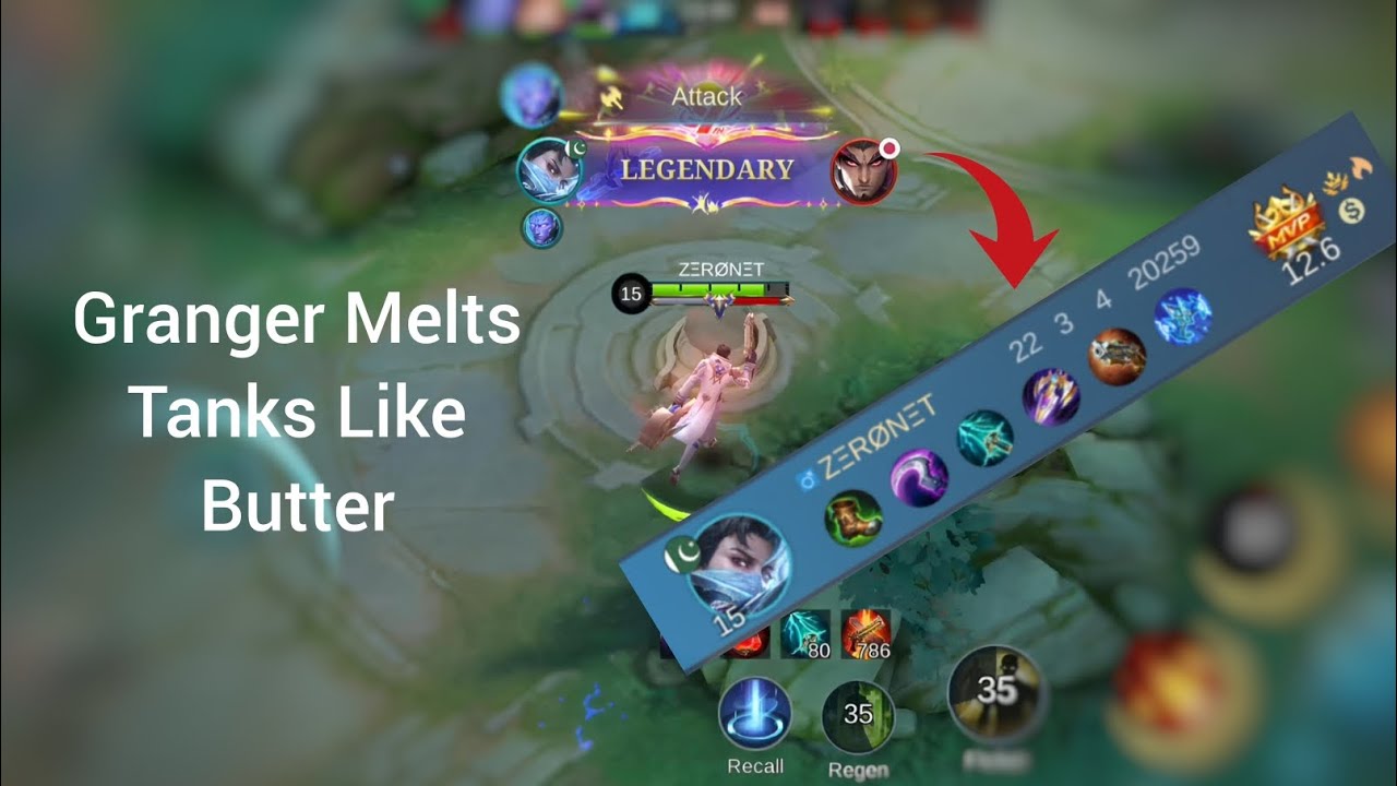 Granger Melts Tanks Like Butter | mobile legend | mlbb