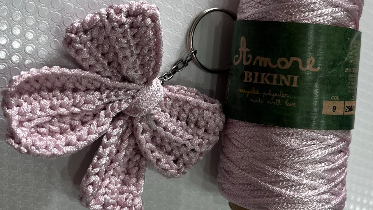 Tutorial: 🎀Portachiavi fiocco 🎀 crochet tutorial