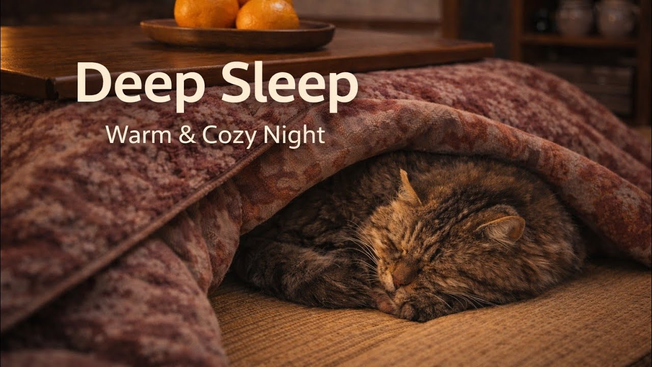Deep Sleep – Warm & Cozy Piano with a Sleeping Cat 🐱 -こたつで眠る、至福の時間-