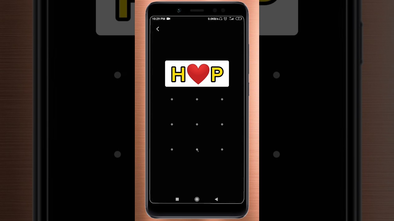 HP pattern lock | comment your name 💥 | phone par pattern lock kaise lagaye | stylish pattern lock