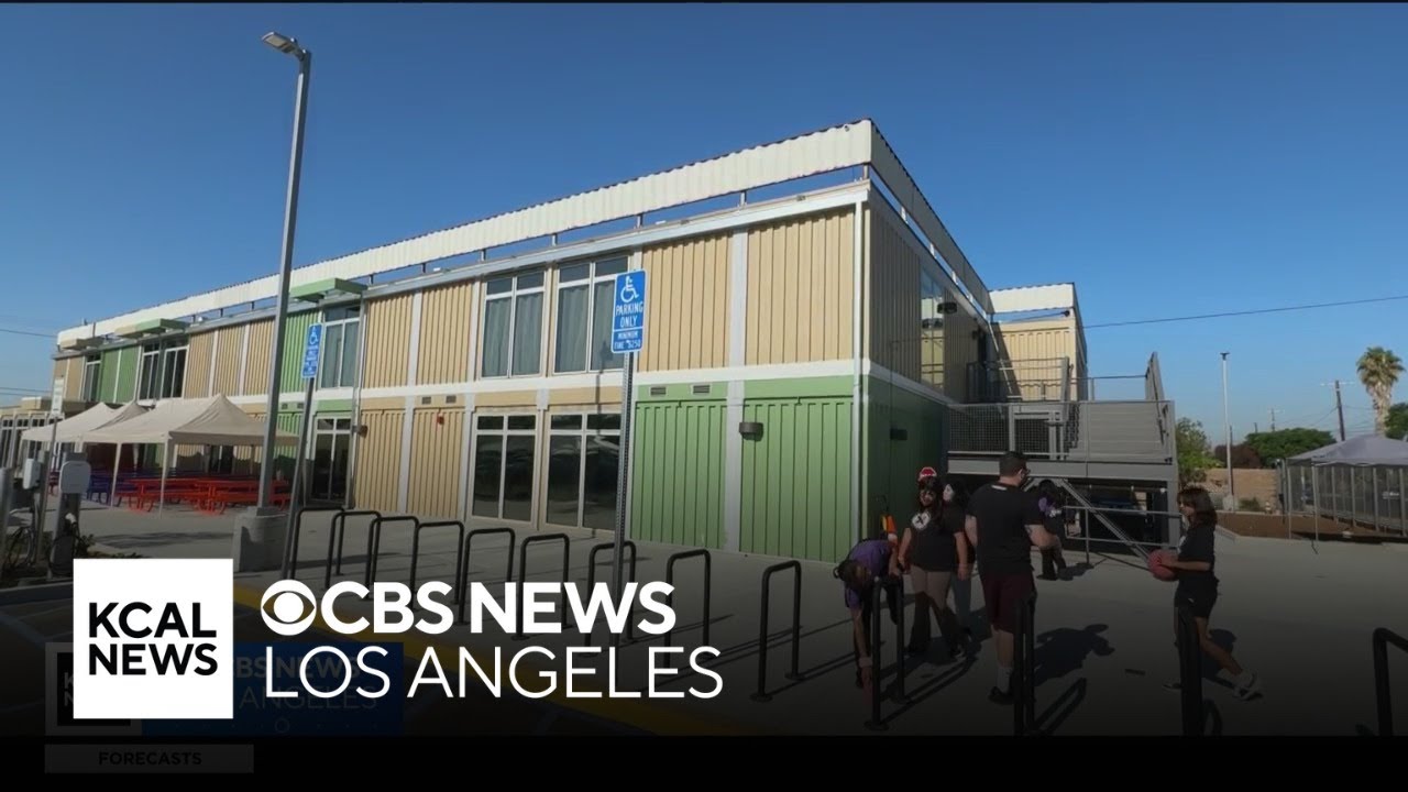 Van Nuys school made out of shipping containers teaches students lesson in sustainability