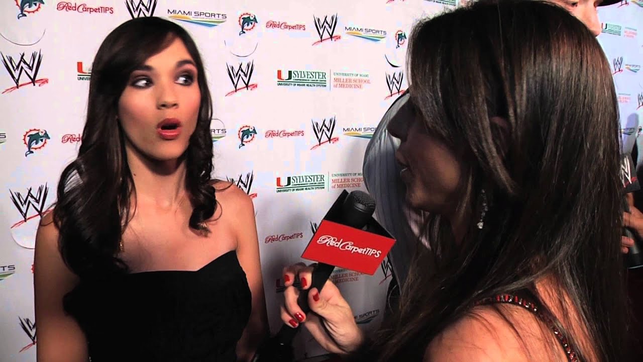 WWE Alexandra Pomales Interview Wrestlemania Premiere Party