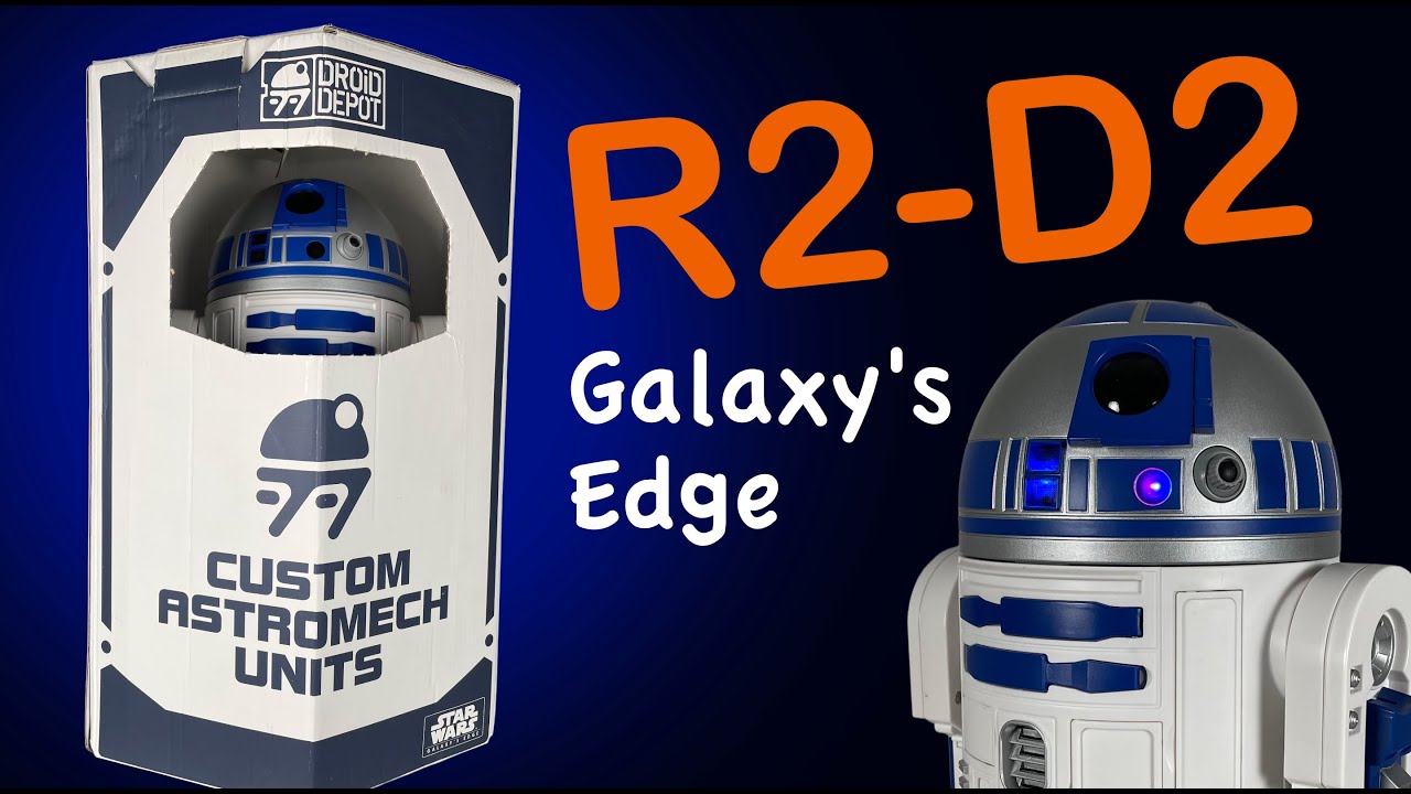 Como Funciona R2D2 Robot Galaxy's Edge Star Wars Droide Radio Control interactivo en Español R2 D2