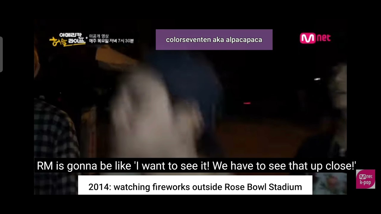 BTS glow up featuring Rose Bowl Stadium