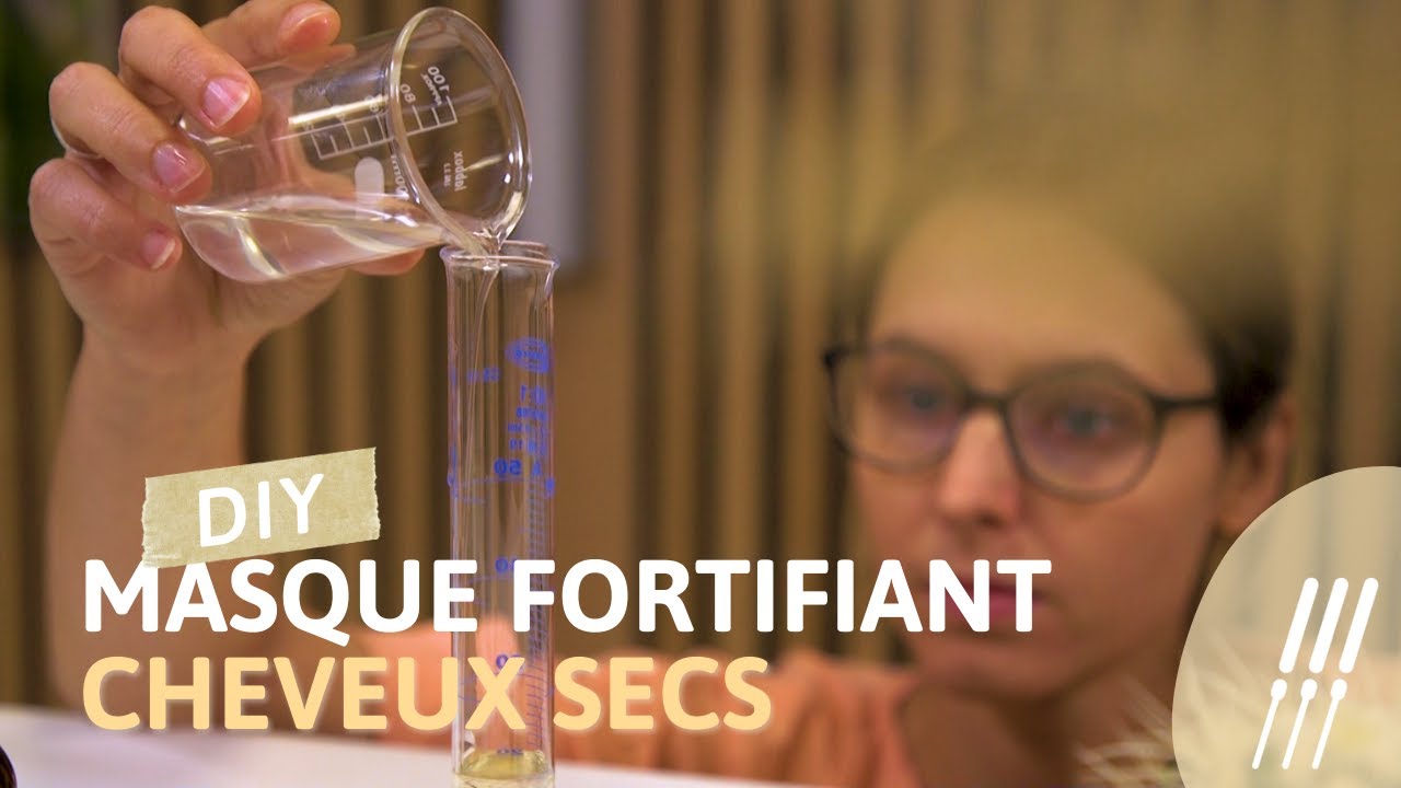 Astuce beaut&eacute; naturelle : masque fortifiant pour cheveux secs et ab&icirc;m&eacute;s.