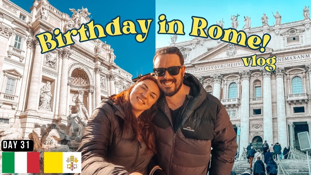 Birthday in Rome 🎂🇮🇹 Exploring the Colosseum, Trevi Fountain & Vatican City|Europe Travel Vlog DAY31