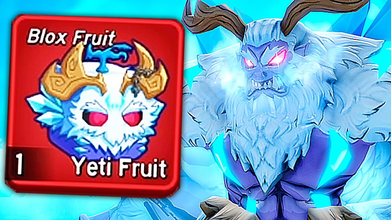 ZJADŁEM i WYMAKSOWAŁEM YETI FRUIT w BLOX FRUITS + NOWY SKIN!
