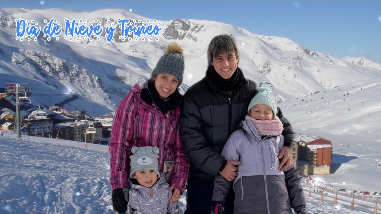 Día de nieve en Pas de la Casa, nos tiramos con el trineo y casi nos caemos en el río 
