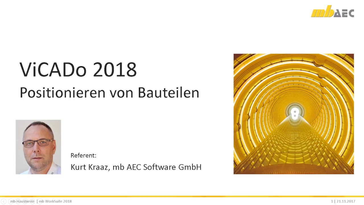 ViCADo 2018 - Positionieren von Bauteilen