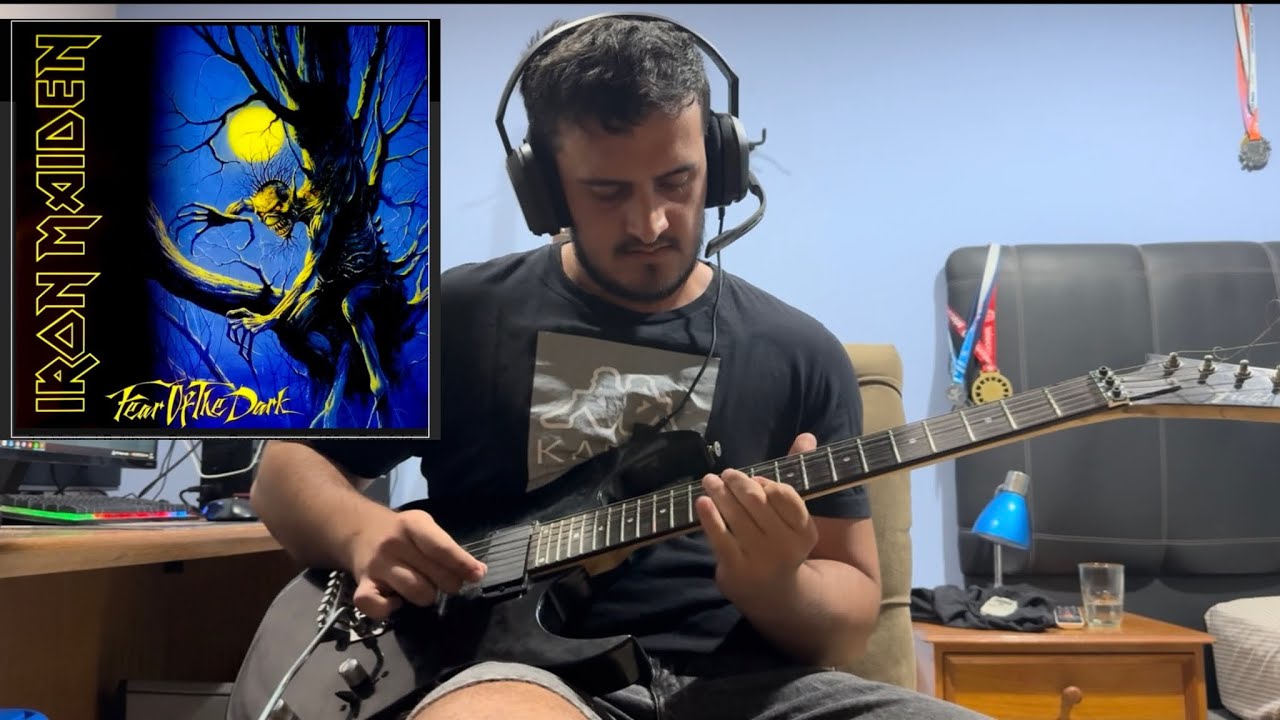 Iron Maiden - Fear Of The Dark - (Full Guitar Cover).    #guitarcover #ironmaiden #guitarsolo #cover