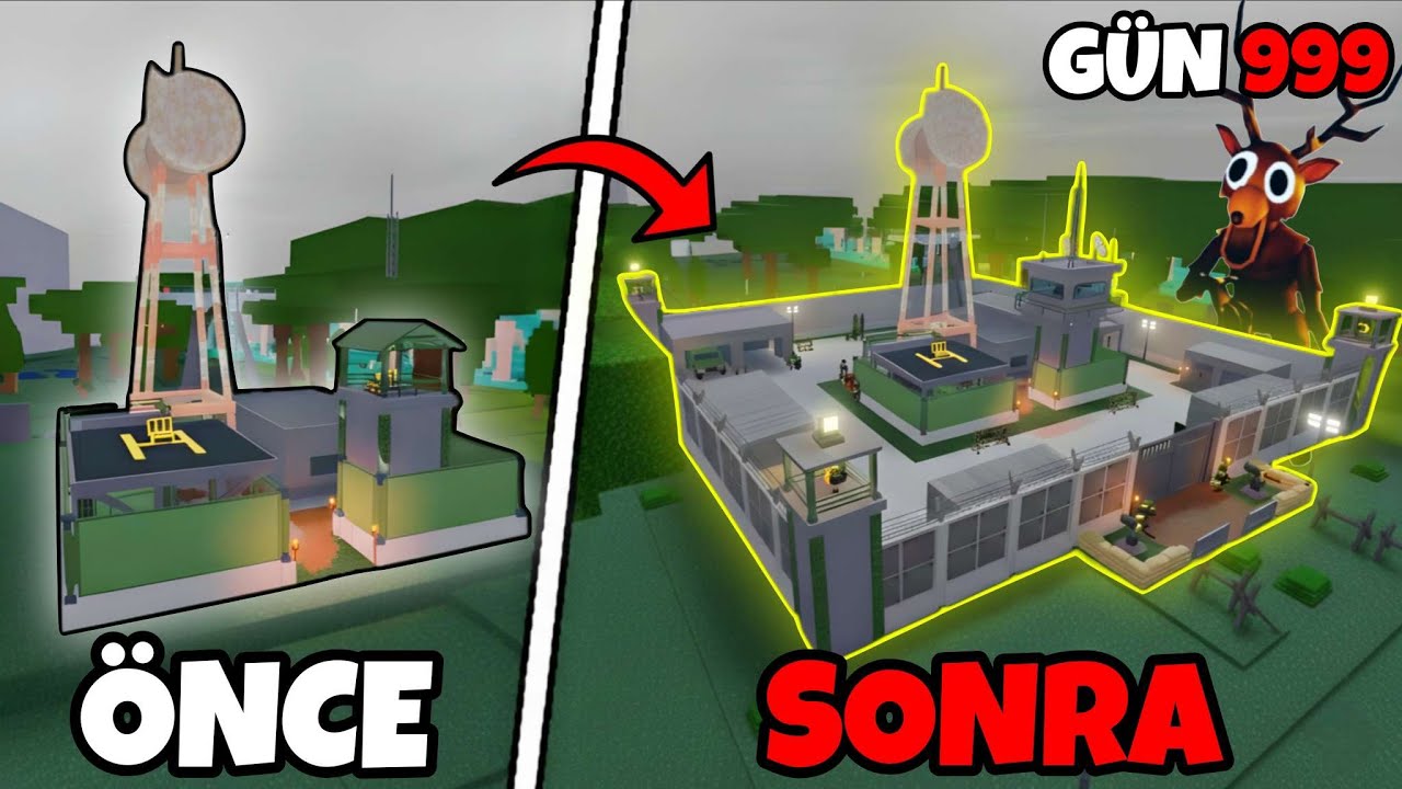 ADMİN YETKİSİYLE! 😱⚡ TERK EDİLMİŞ MEKANI EFSANE BİR ÜSSE ÇEVİRDİM!! 🏰🔥 - Roblox Ormanda 99 Gece 🌲🌙