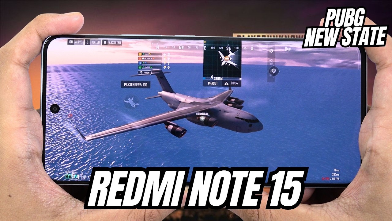 REDMI NOTE 15 Test Game PUBG NEW STATE Max Setting | Helio G100-Ultra Gaming Test 🔥