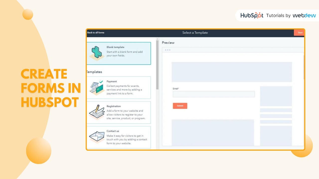 How to create forms in HubSpot