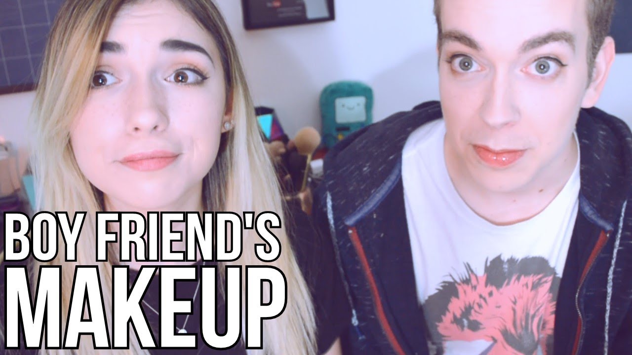 DOING MY BOY FRIEND'S MAKEUP