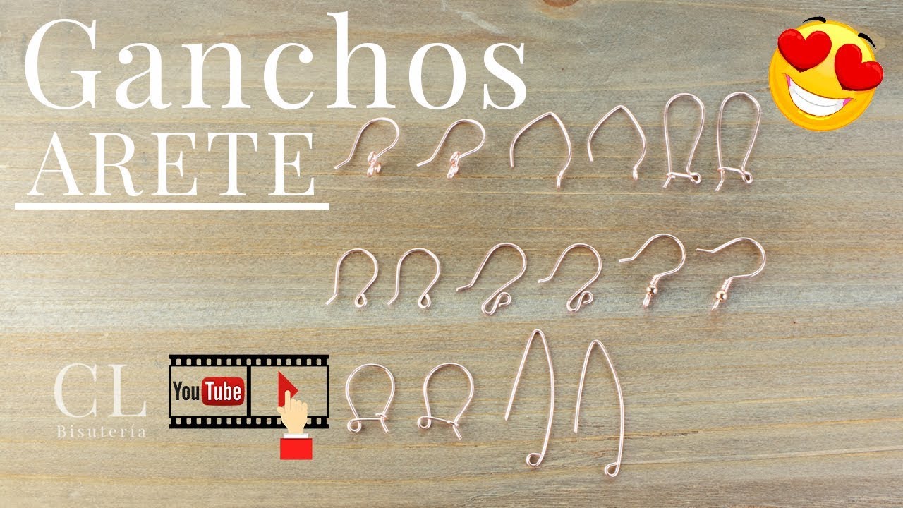 COMO HACER GANCHOS PARA ARETE Con Cecy Love Bisuteria