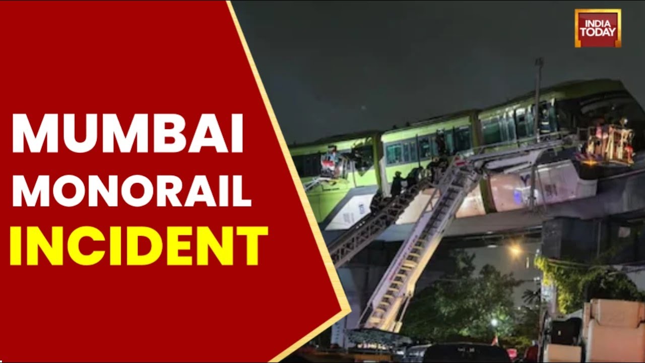 Mumbai Monorail Rake Tilts During Trial Run at Vadala Depot; Services Remain Suspended | India Today