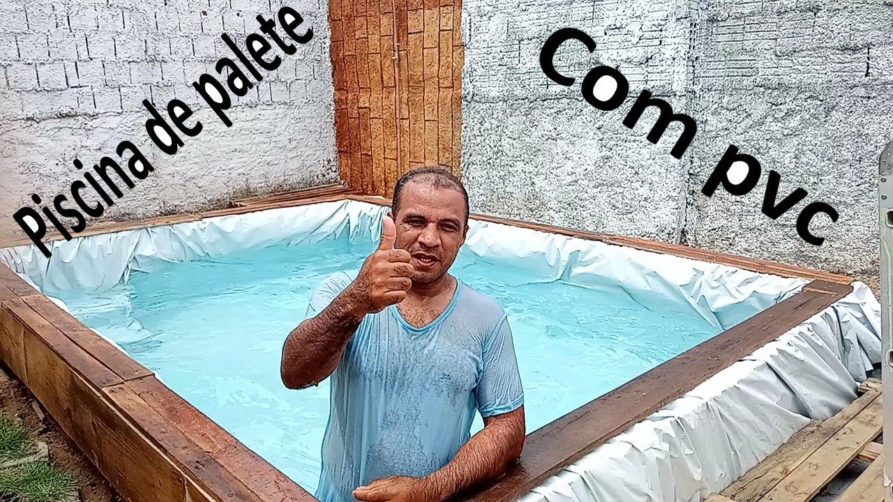 COMO FAZER PISCINA DE PALETE COM PVC