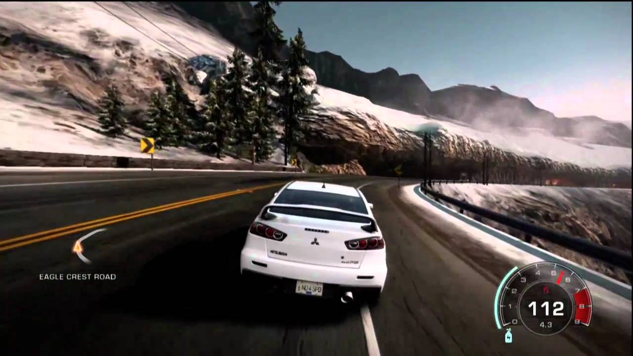 (HD) Need For Speed - Hot Pursuit - Racer Car Test - Mitsubishi Lancer Evolution X
