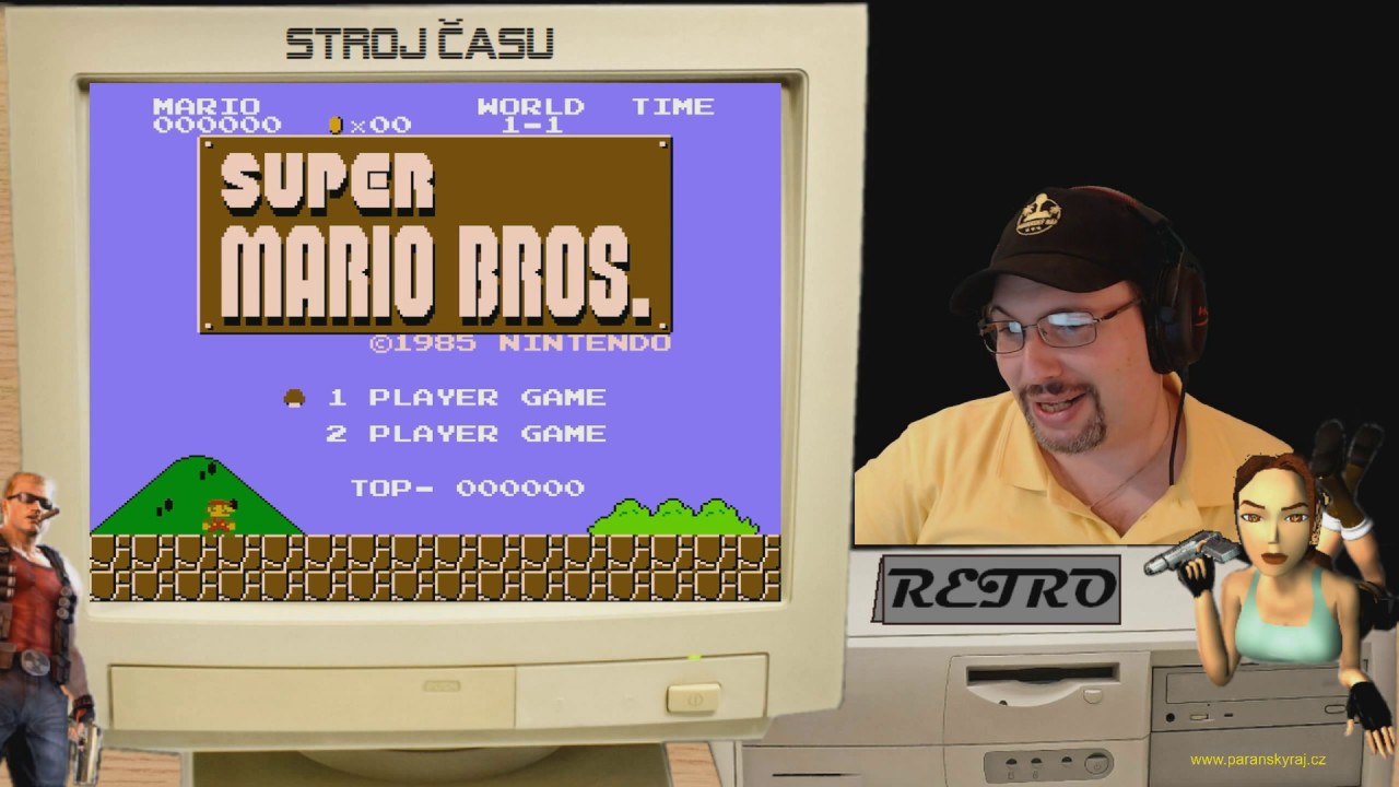 Stroj času - Retro: Super Mario Bros. | 1985 - NES | CZ Gameplay | LS záznam