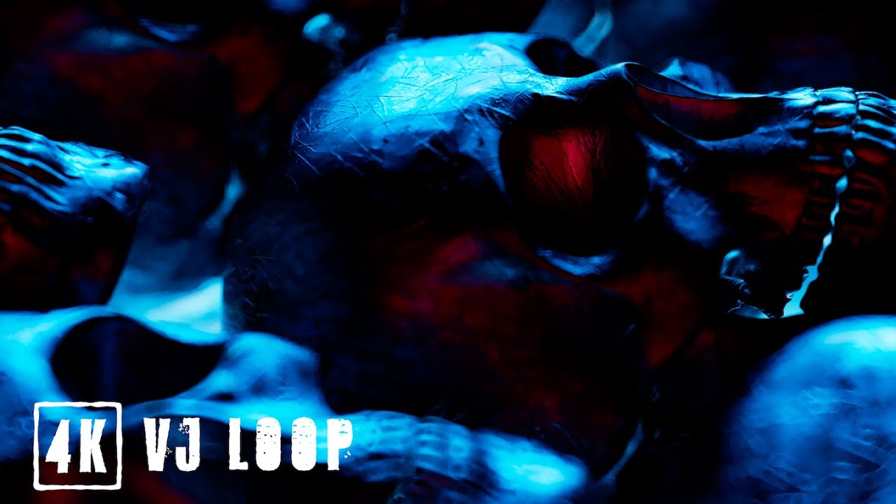 Descend into the CRYPT | 4K HALLOWEEN & HORROR Window Projection & VJ Loop