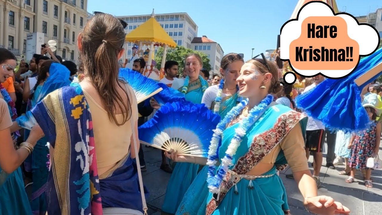 German Hindus Celebrate Rath Yatra | ISKCON Munich