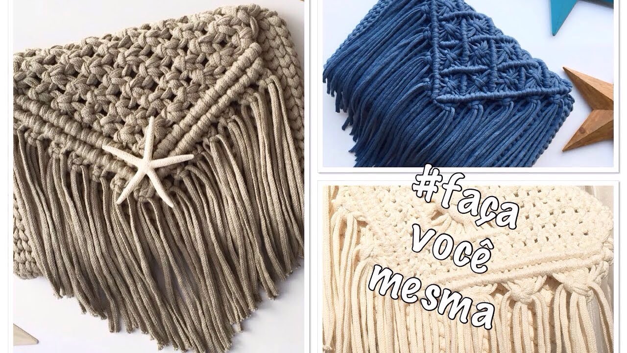 Bolsa Macramê passo a passo - Tendência verão - DIY - faça você mesma / Dicas Lu Machado