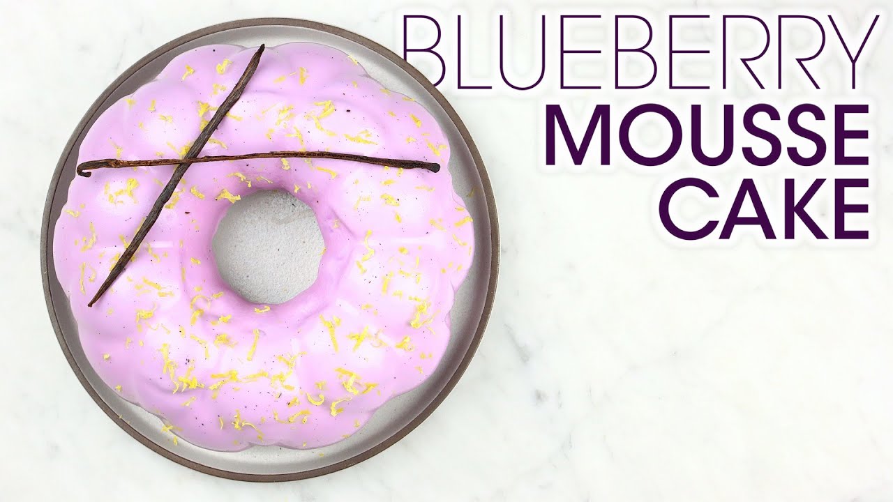 Blueberry Mousse Cake with Gluten-Free Vanilla Cake, Blueberry Jam & Mirror Glaze | How To Cuisine