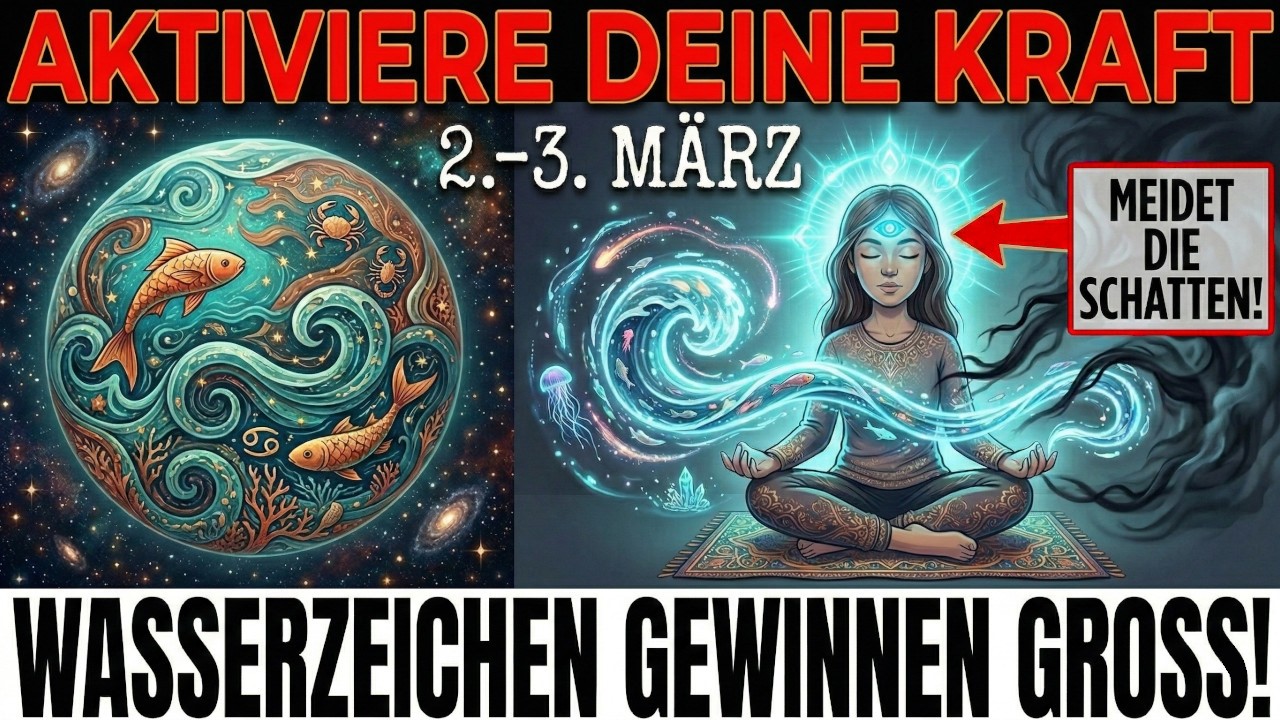 Mars in Fische MORGEN - Deine Intuition bekommt SUPERKRÄFTE (Wasserzeichen gewinnen GROSS!)