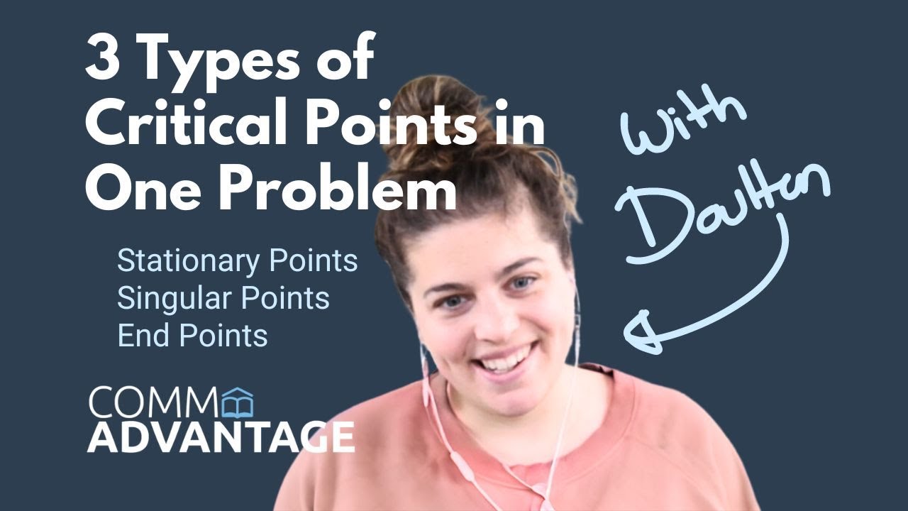 Learn Calculus - The Three Types of Critical Points