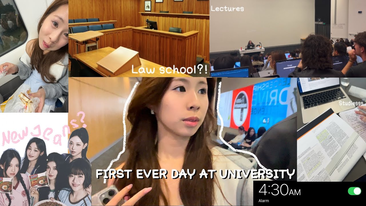 First ever day in UNI || New journey, grwm, making friends, club expo, lectures 🖇·˚ ༘ ┊͙
