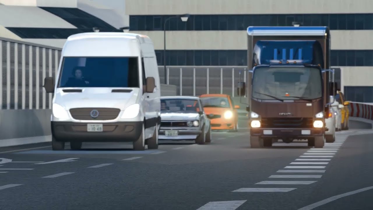 Skyline GT-R '71 vs Fukuoka traffic