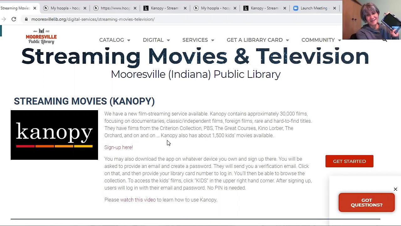 Miss Deb's Digital Tips 1:  Using Kanopy & Hoopla